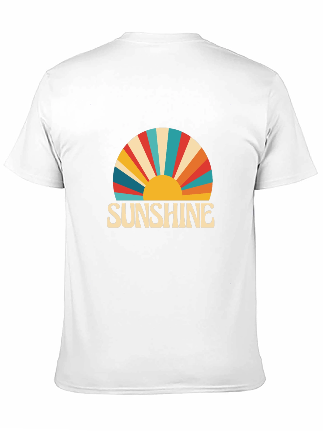 Sunshine Retro Graphic Tee -  Black T-Shirt
