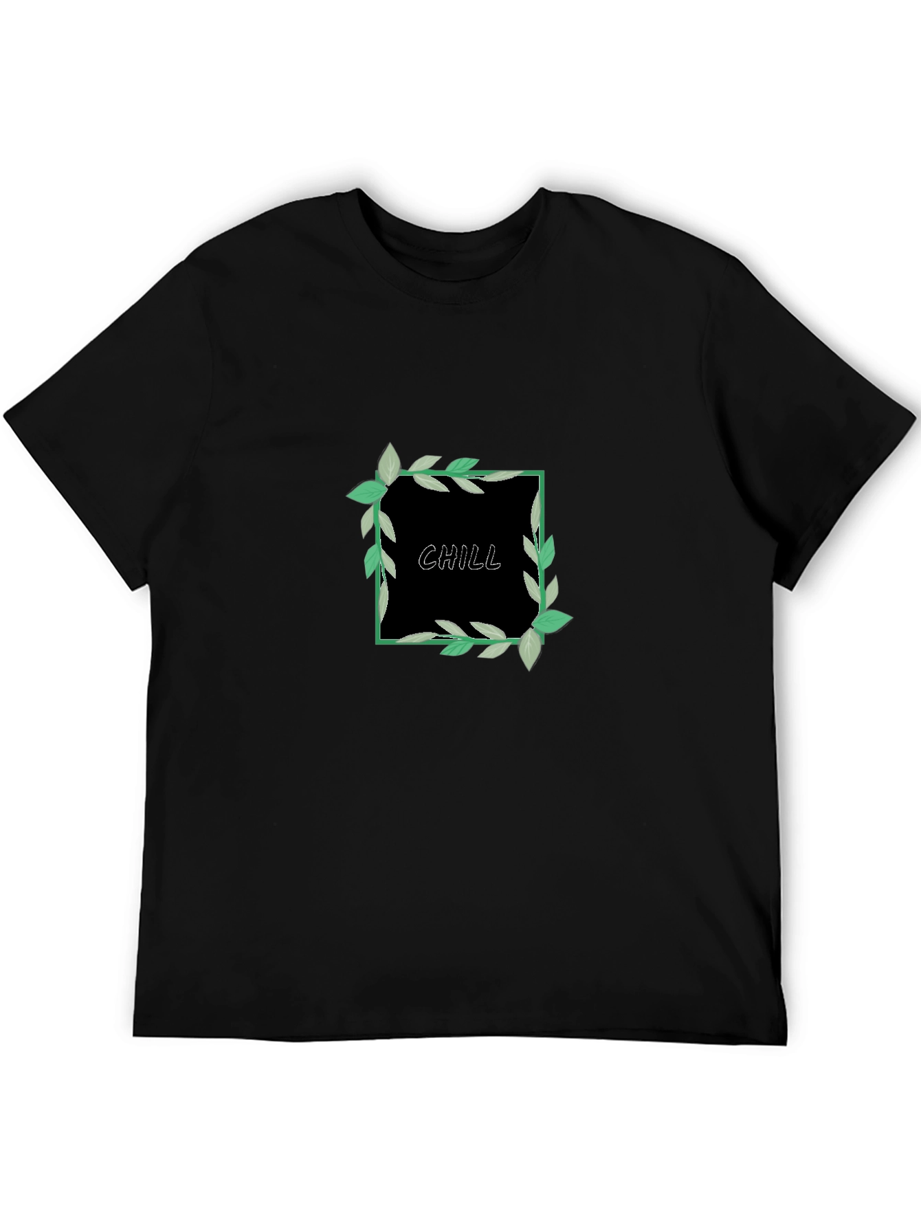 Chill Vibes Black Graphic Tee