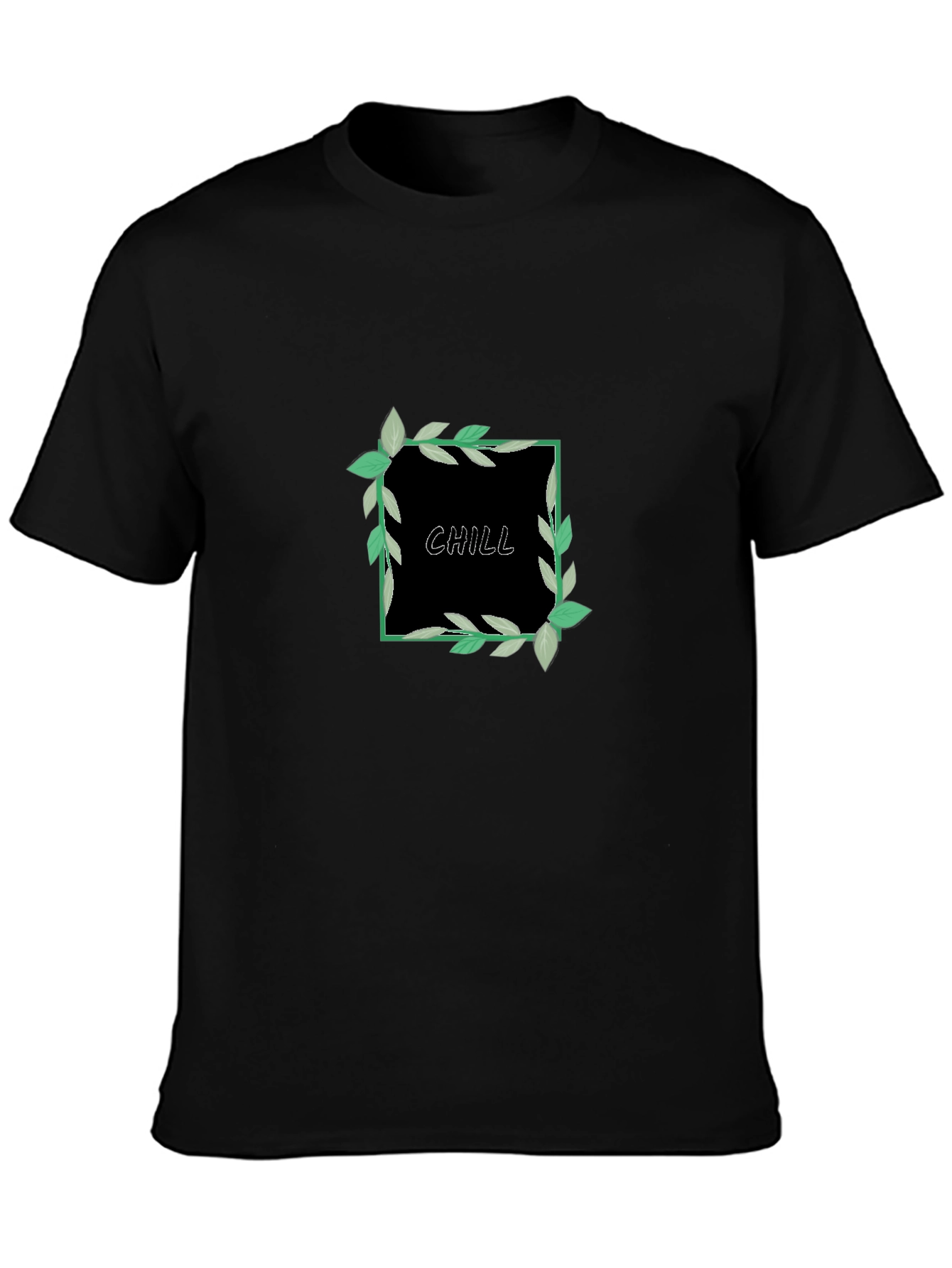 Chill Vibes Black Graphic Tee