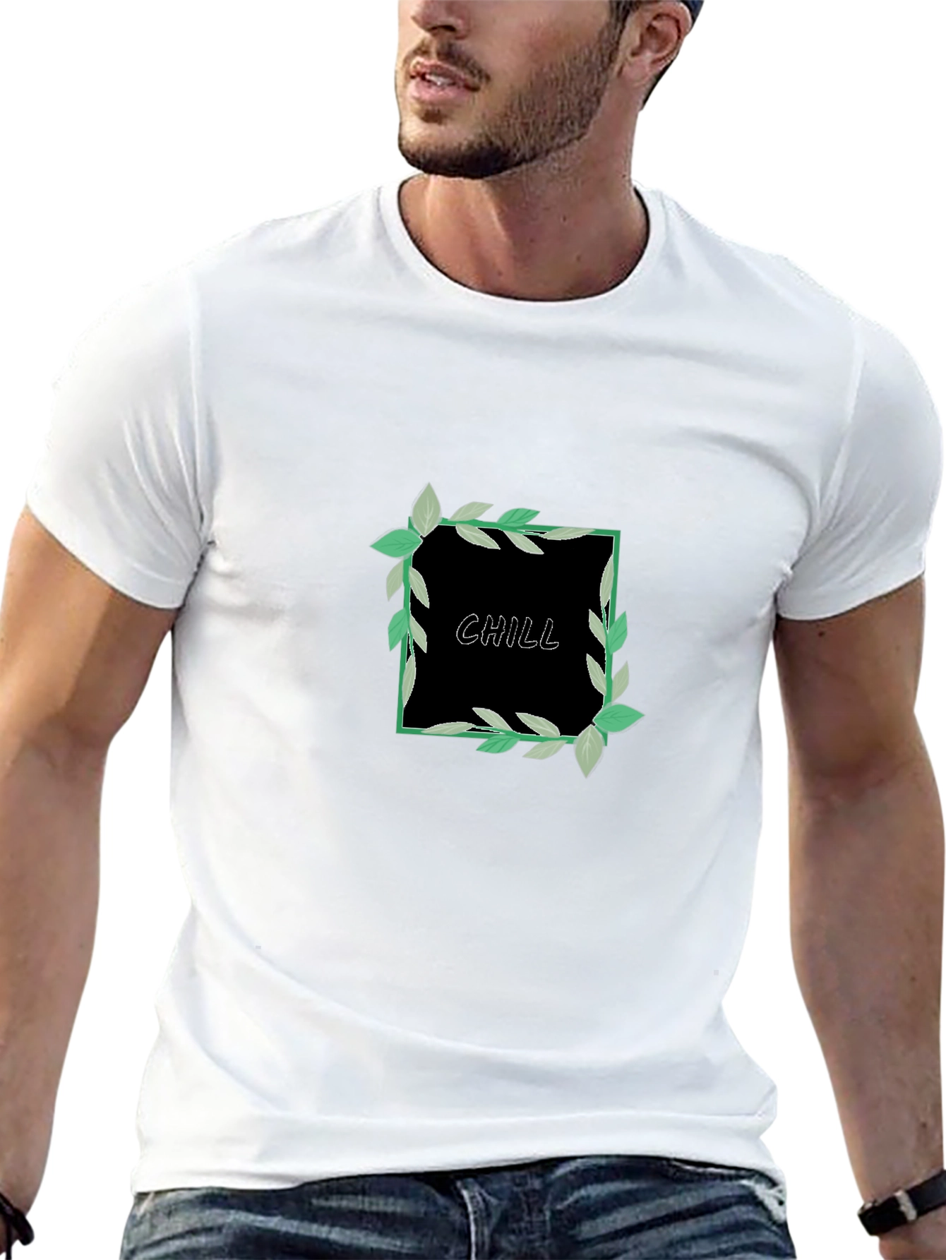 Chill Vibes Black Graphic Tee