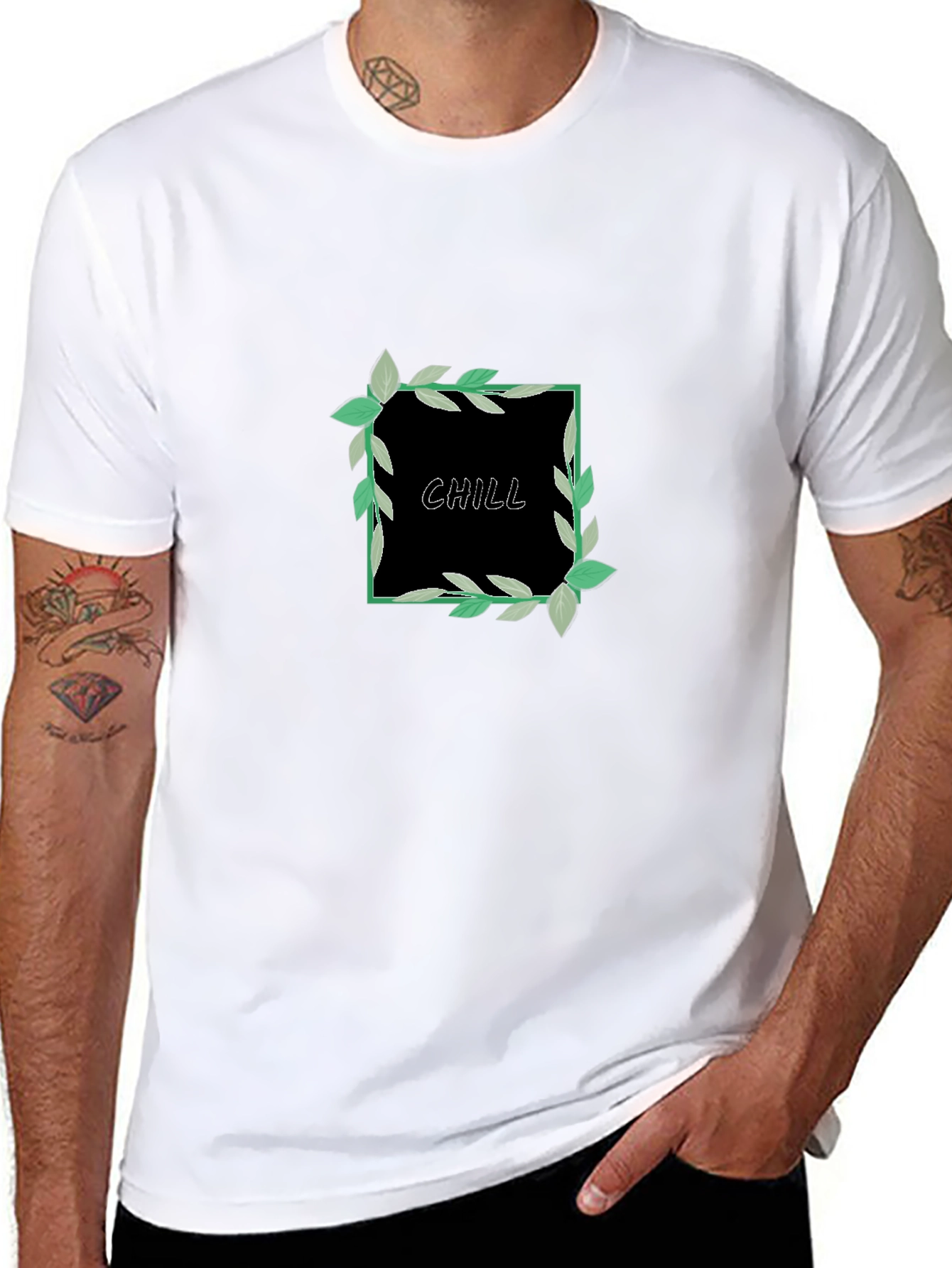 Chill Vibes Black Graphic Tee