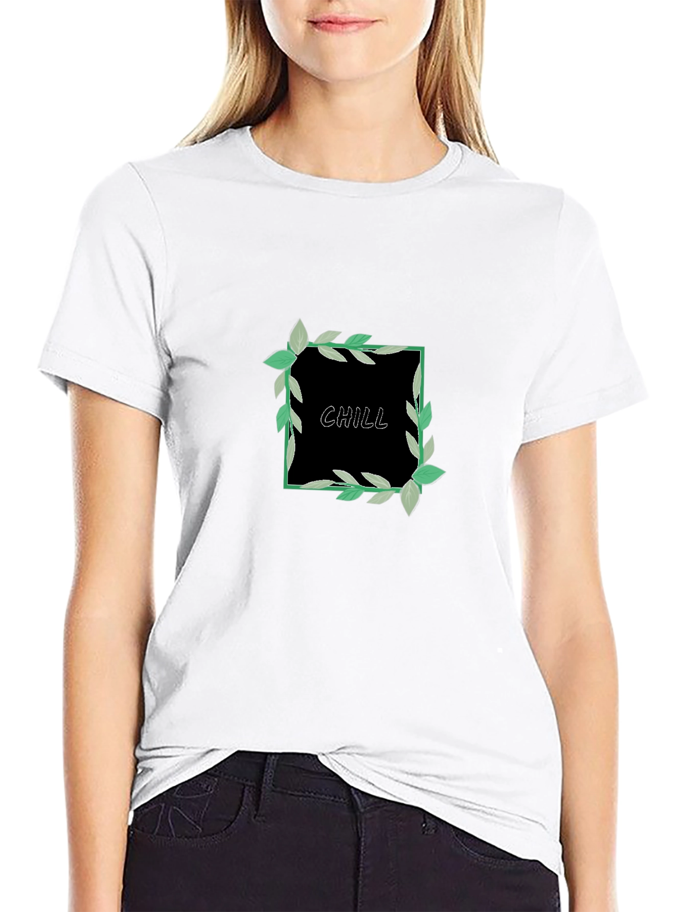 Chill Vibes Black Graphic Tee
