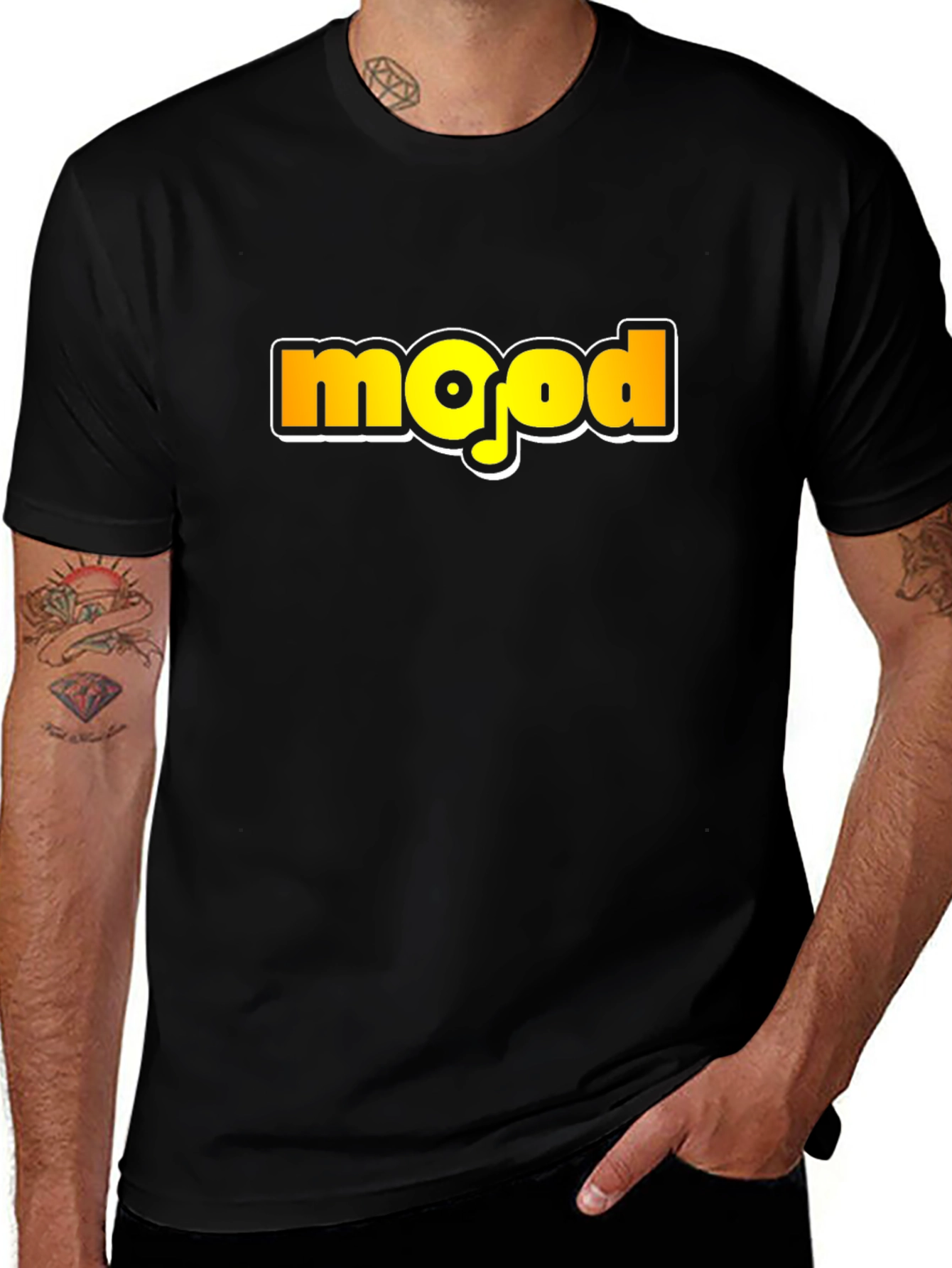 Mood Graphic T-Shirt - Trendy Black Tee