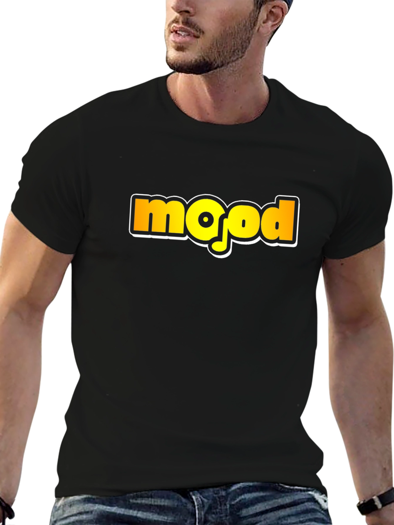 Mood Graphic T-Shirt - Trendy Black Tee