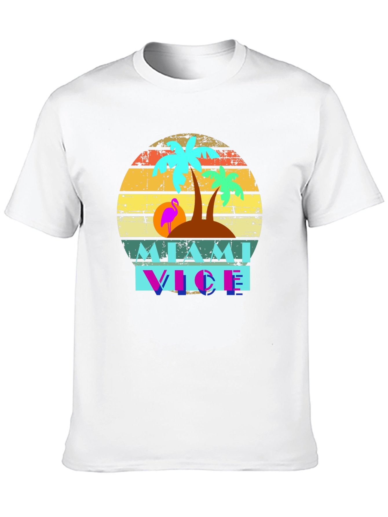 Miami Vice Graphic Tee - Retro Style