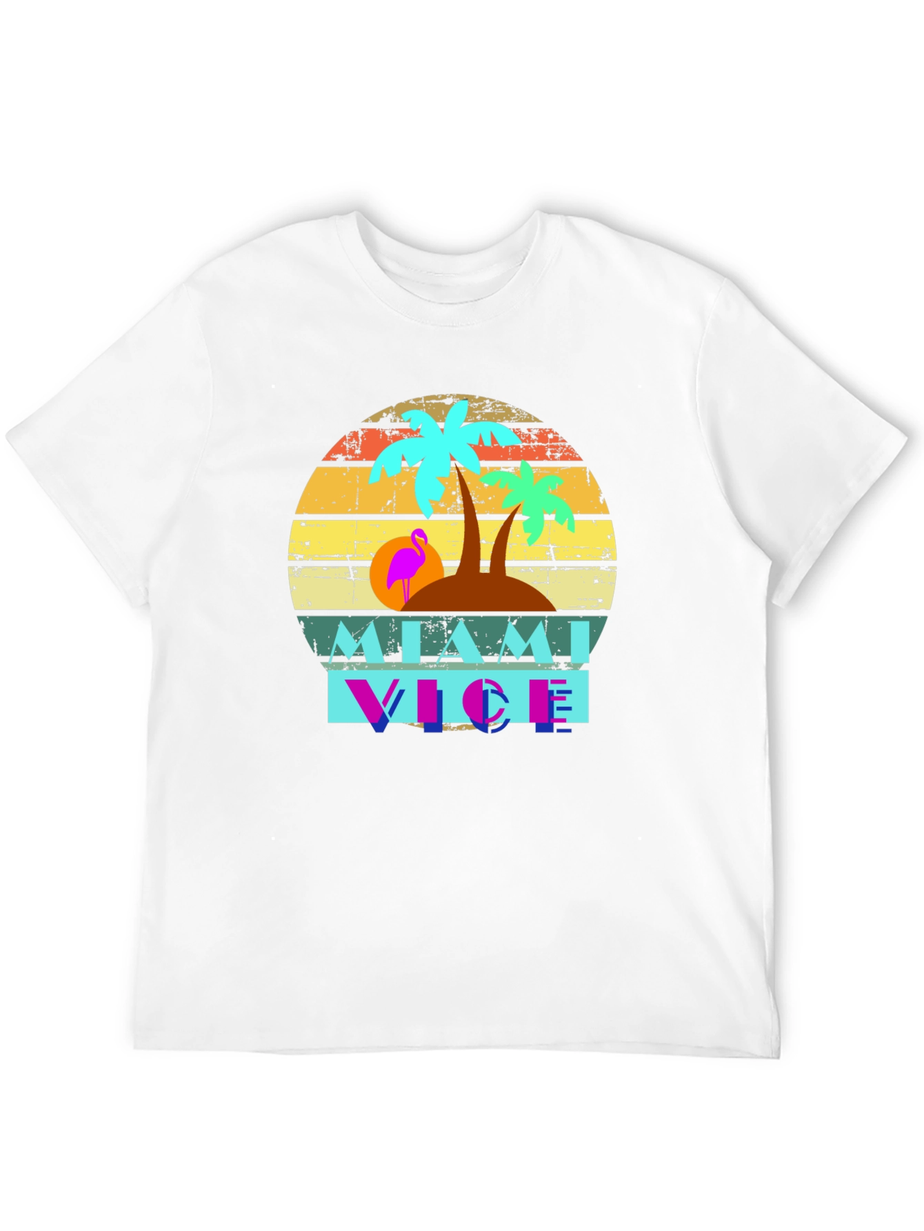 Miami Vice Graphic Tee - Retro Style