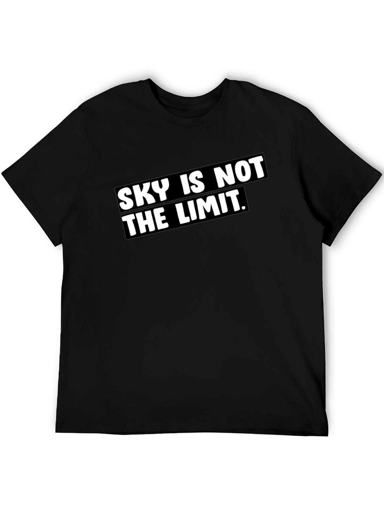 Sky Is Not The Limit Black Graphic Tee