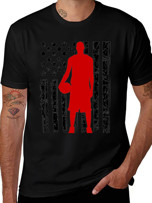 Basketball USA Flag Graphic Tee