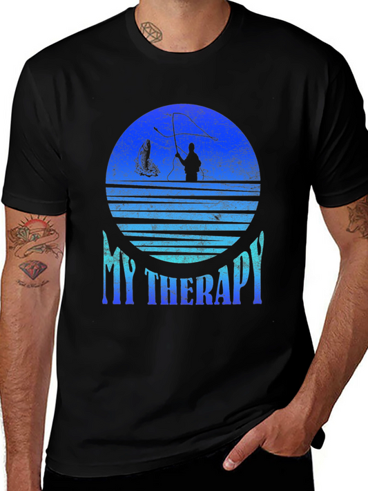Fishing Therapy T-Shirt: Angler Graphic Tee