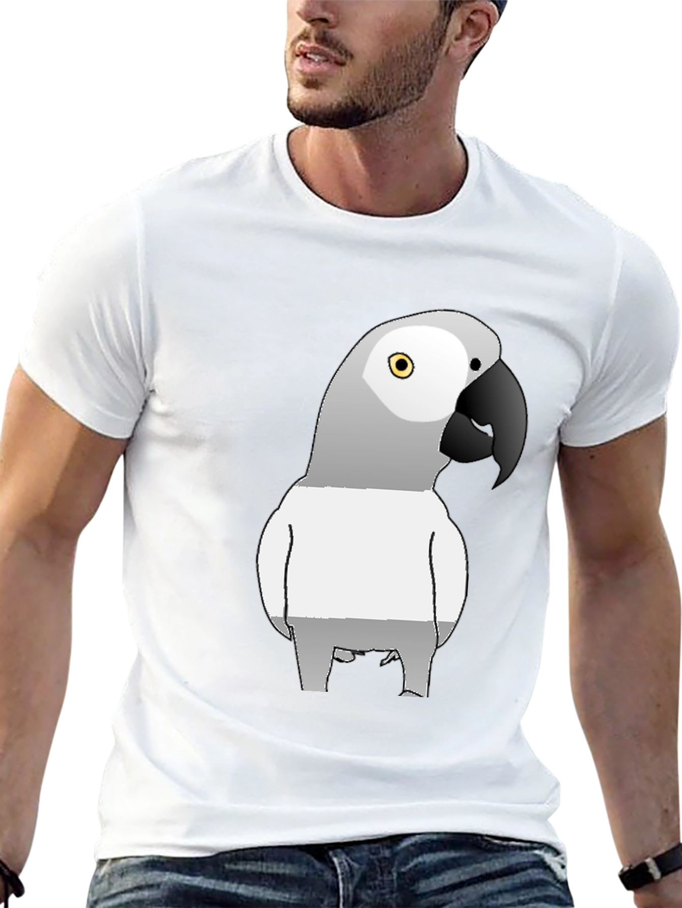 Parrot Graphic T-Shirt - Stylish Bird Lover Tee