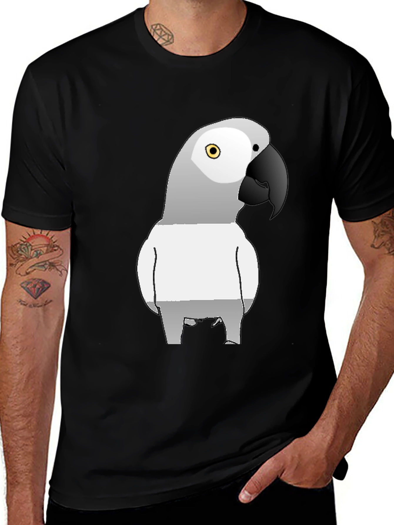Parrot Graphic T-Shirt - Stylish Bird Lover Tee