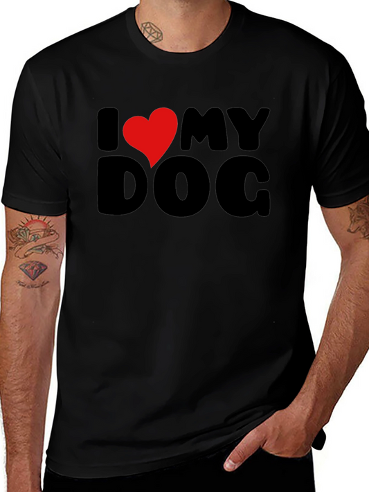 I Heart My Dog Black Graphic Tee