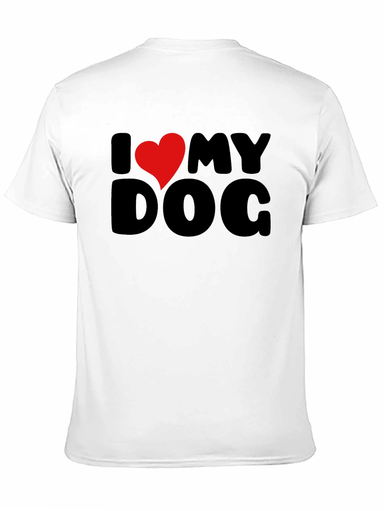 I Heart My Dog Black Graphic Tee
