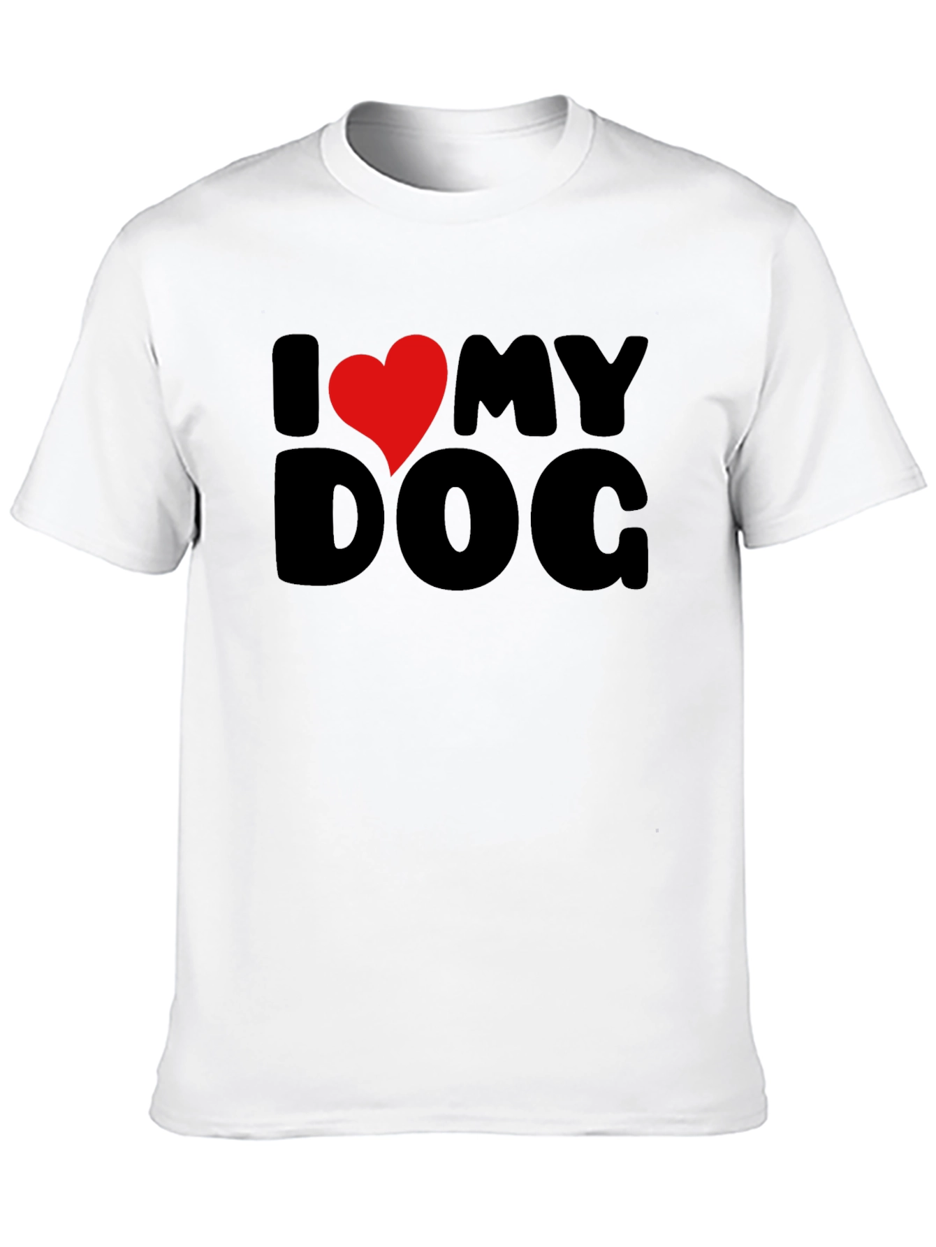 I Heart My Dog Black Graphic Tee