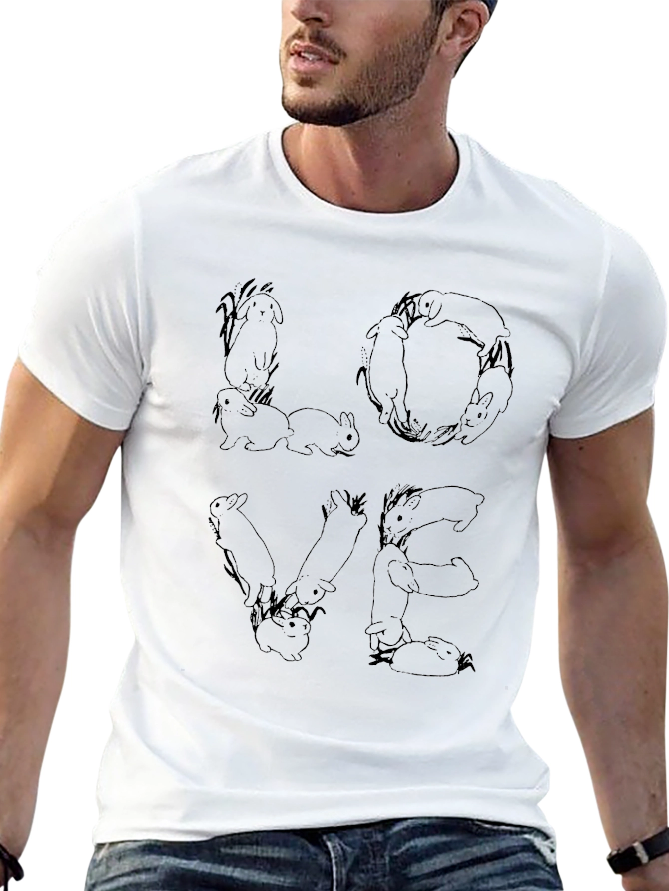 Bunny Love T-Shirt - Adorable Graphic Tee