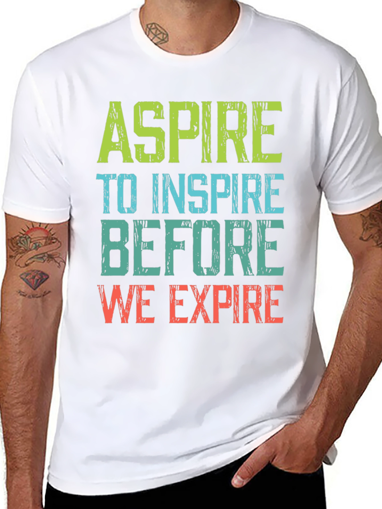 Aspire to Inspire Graphic Tee - Motivational T-Shirt