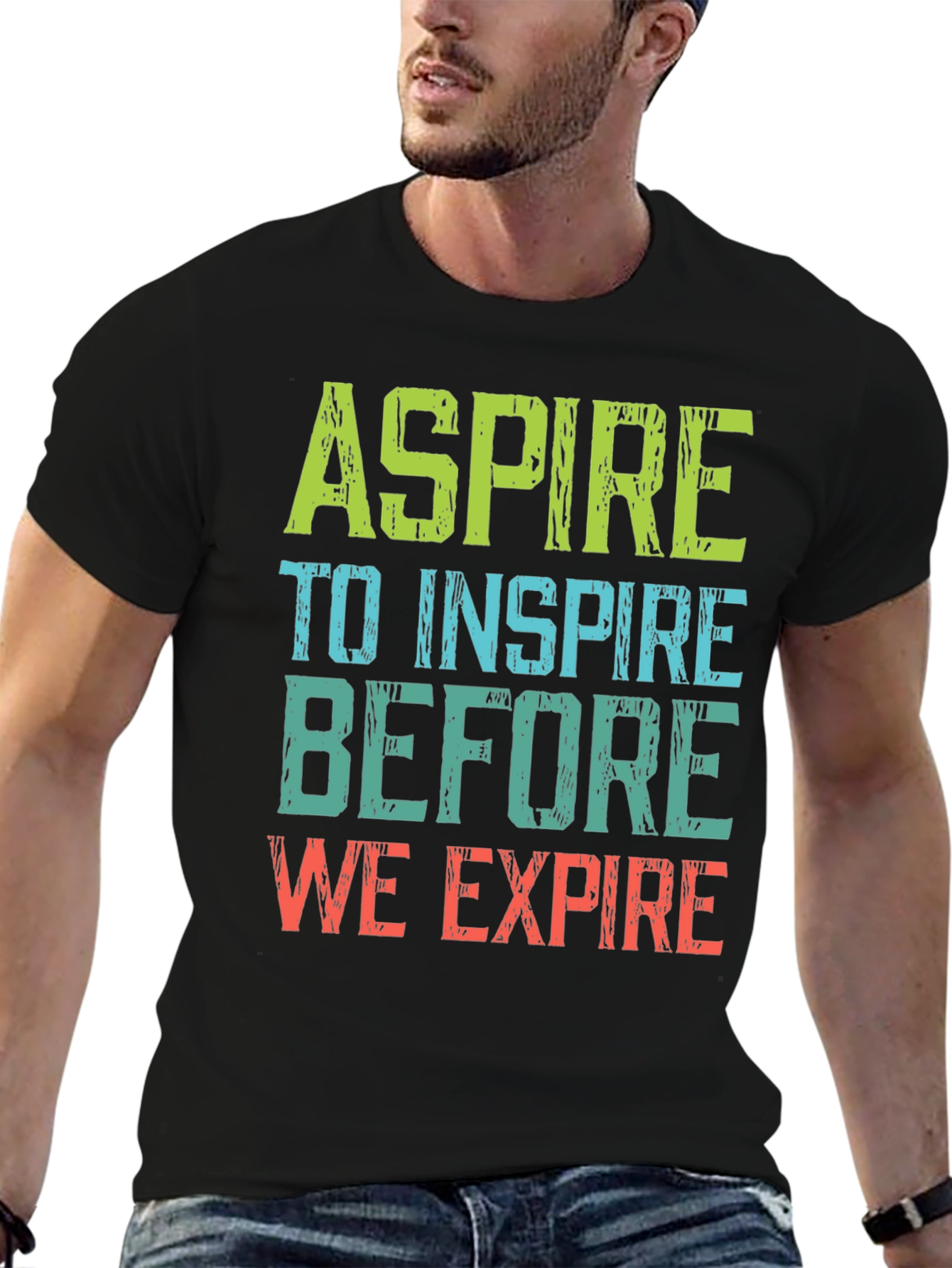Aspire to Inspire Graphic Tee - Motivational T-Shirt