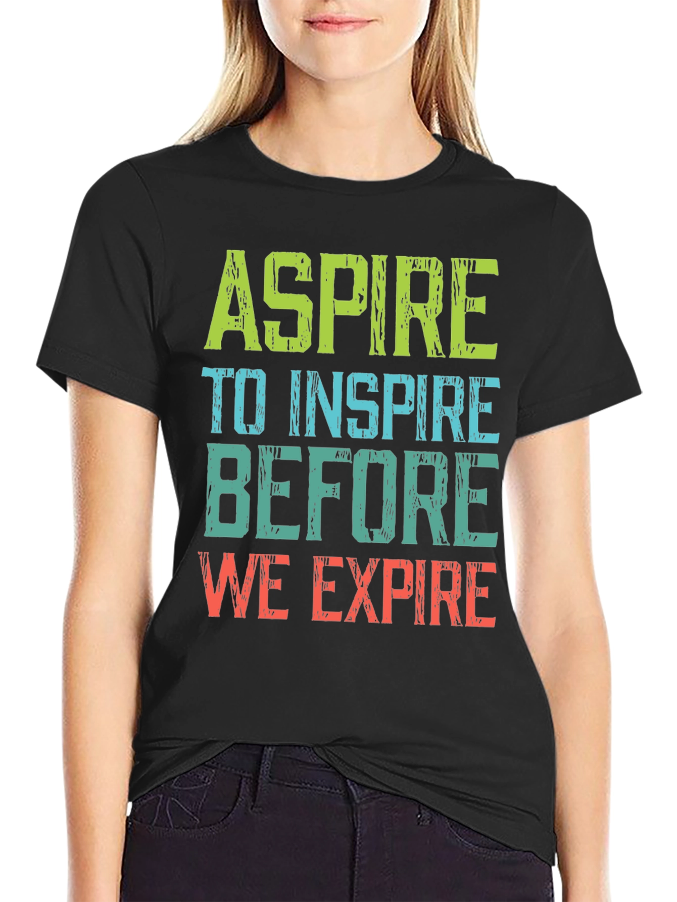 Aspire to Inspire Graphic Tee - Motivational T-Shirt