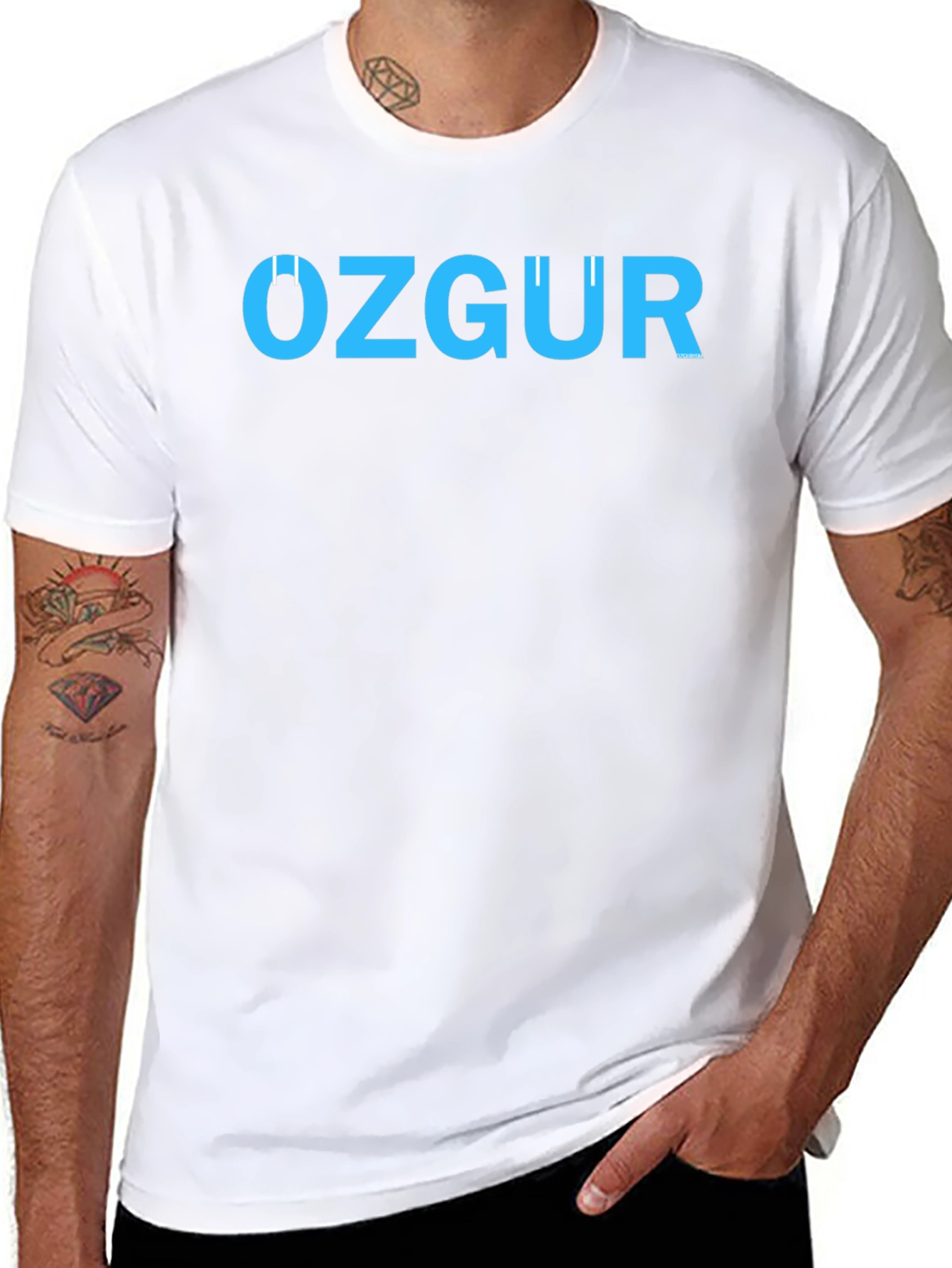 Ozgur Print Black T-Shirt