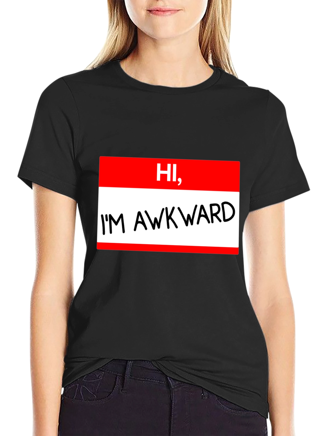Hi Im Awkward T-Shirt Funny Introvert Tee