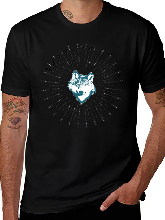 Wolf Graphic Tee - Save Me Design Soft Cotton