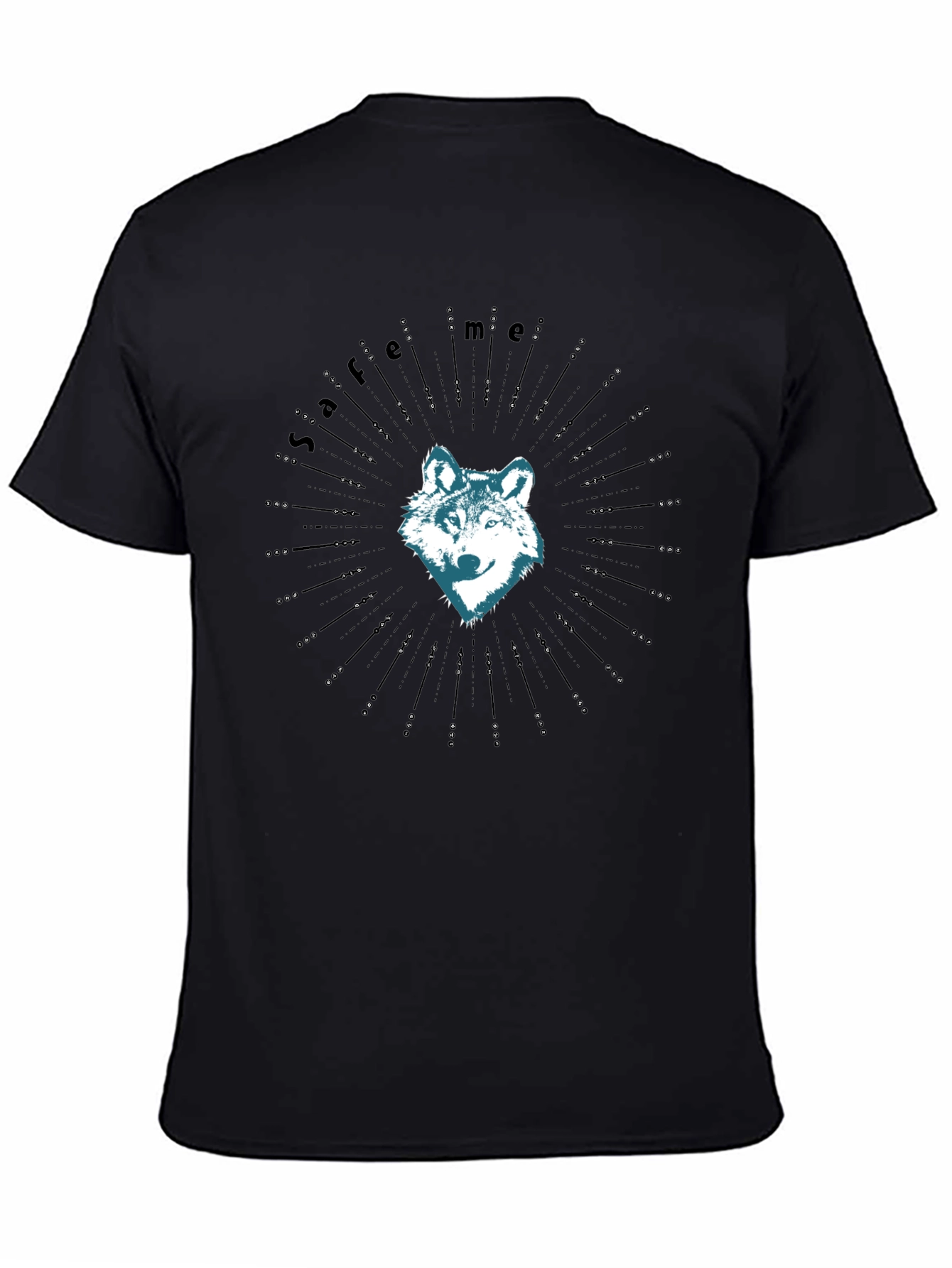Wolf Graphic Tee - Save Me Design Soft Cotton