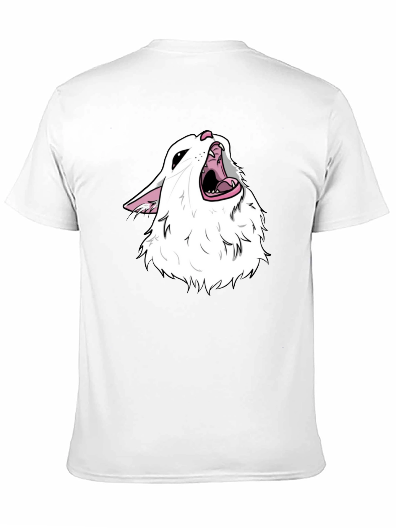 Screaming Cat Meme Black T-Shirt