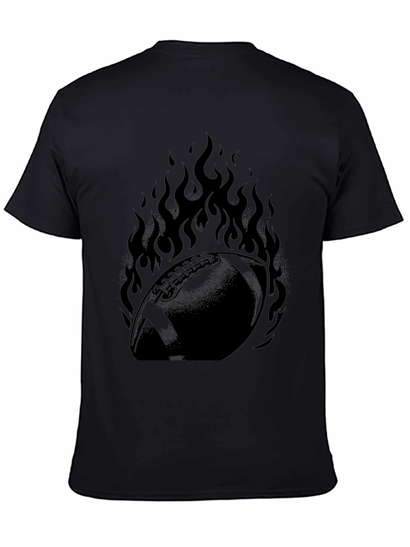 Fiery Football Graphic Tee