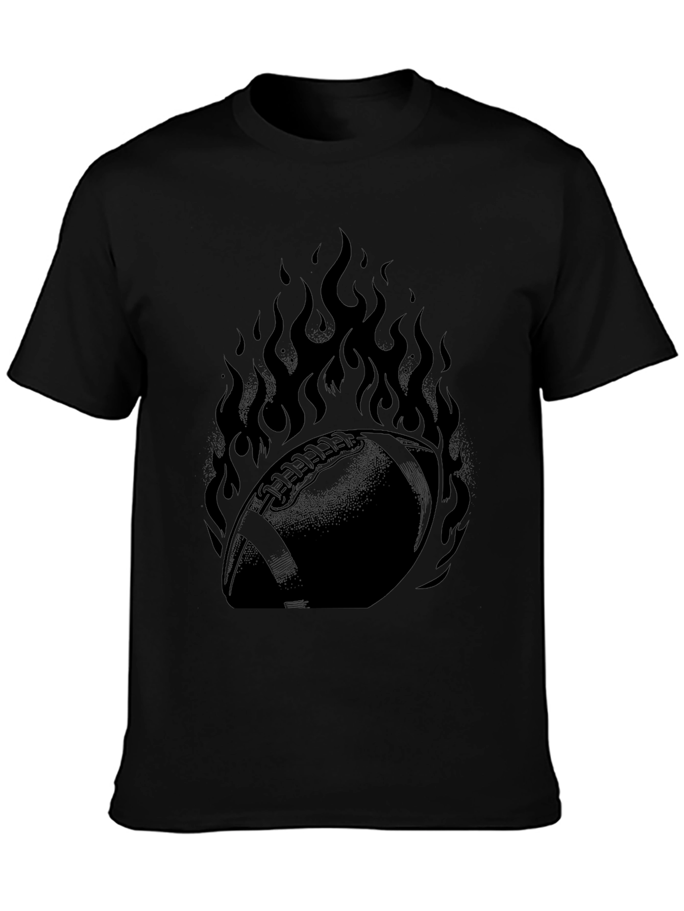 Fiery Football Graphic Tee