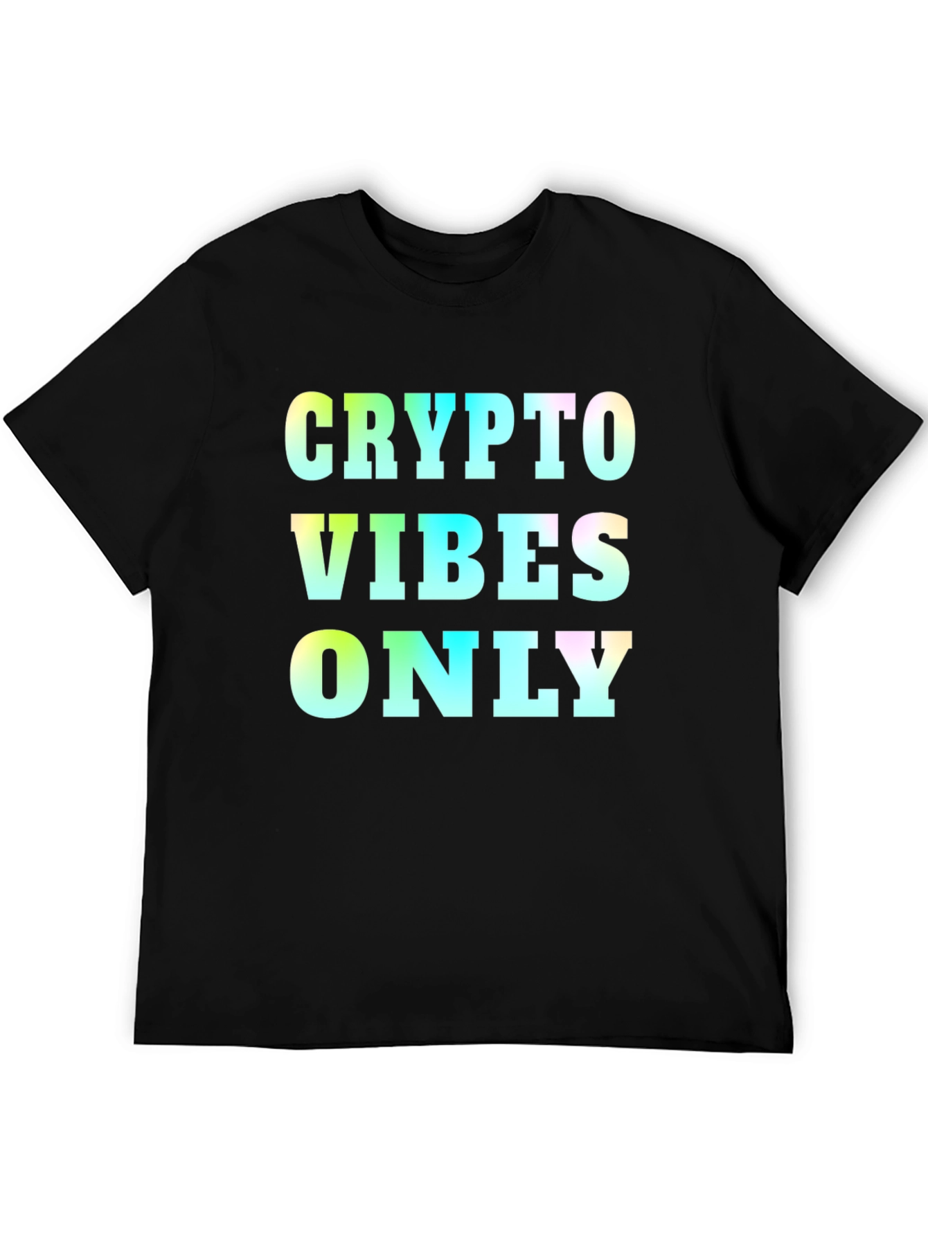 Crypto Vibes Only Graphic Tee - Black