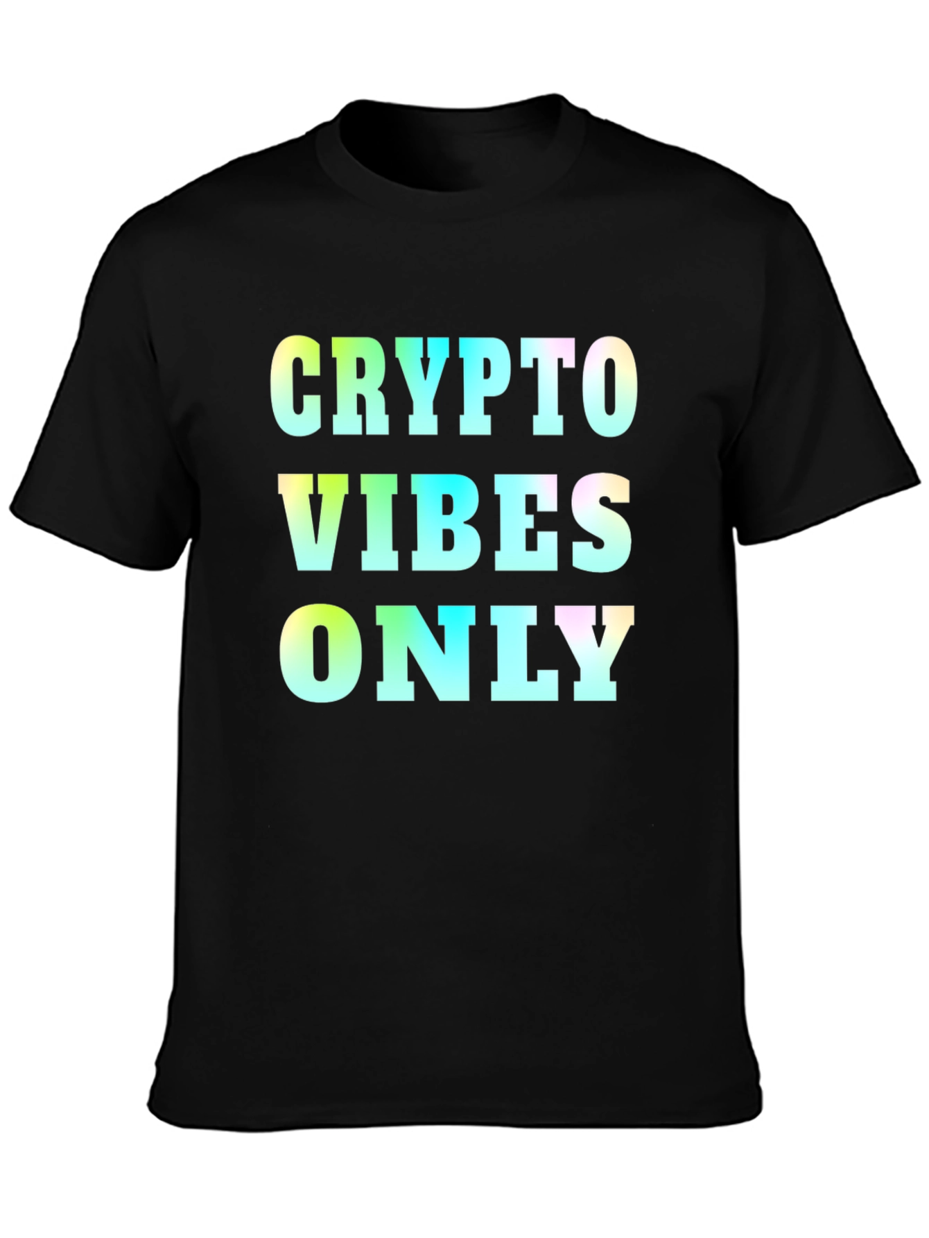 Crypto Vibes Only Graphic Tee - Black