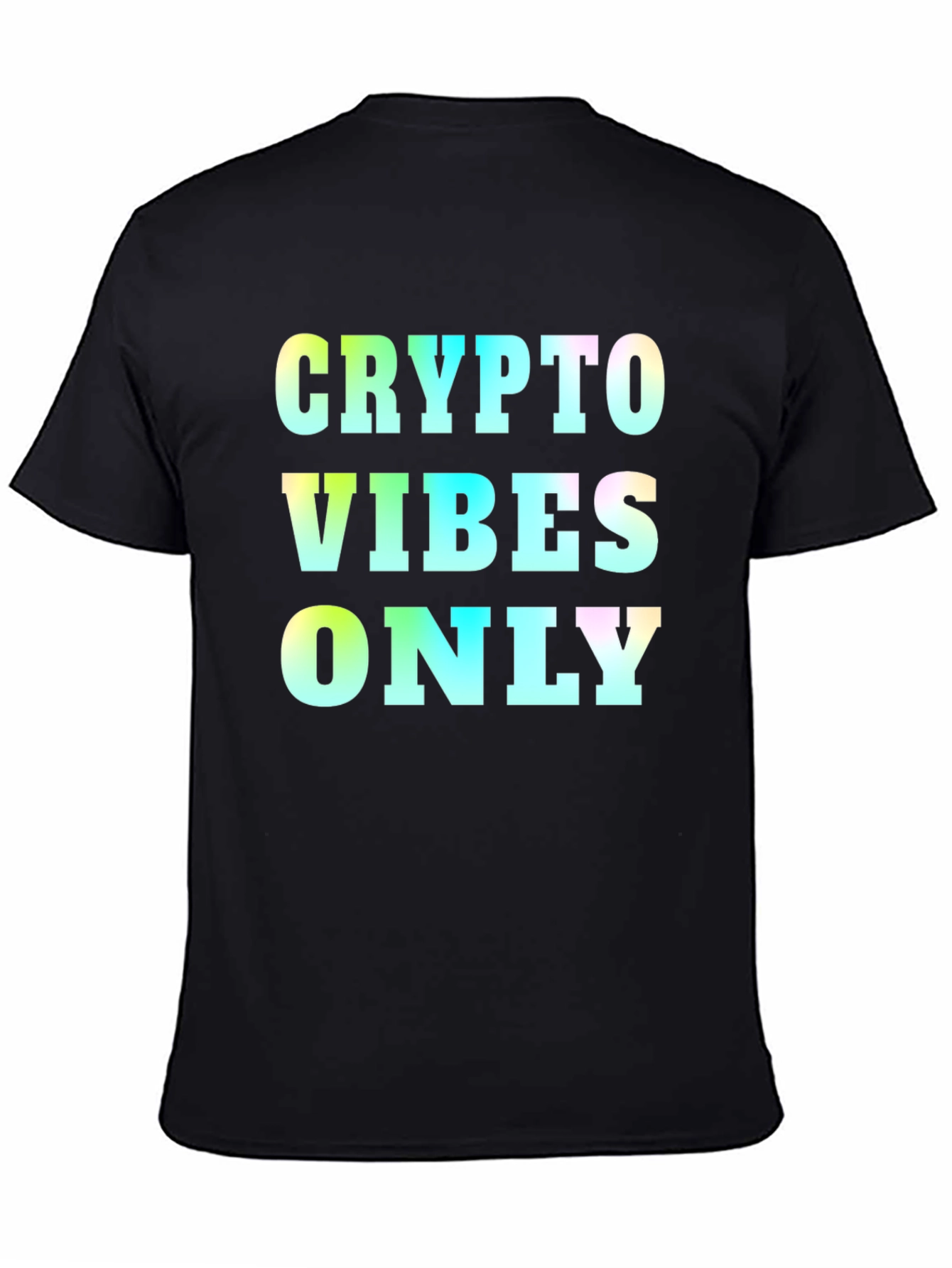 Crypto Vibes Only Graphic Tee - Black