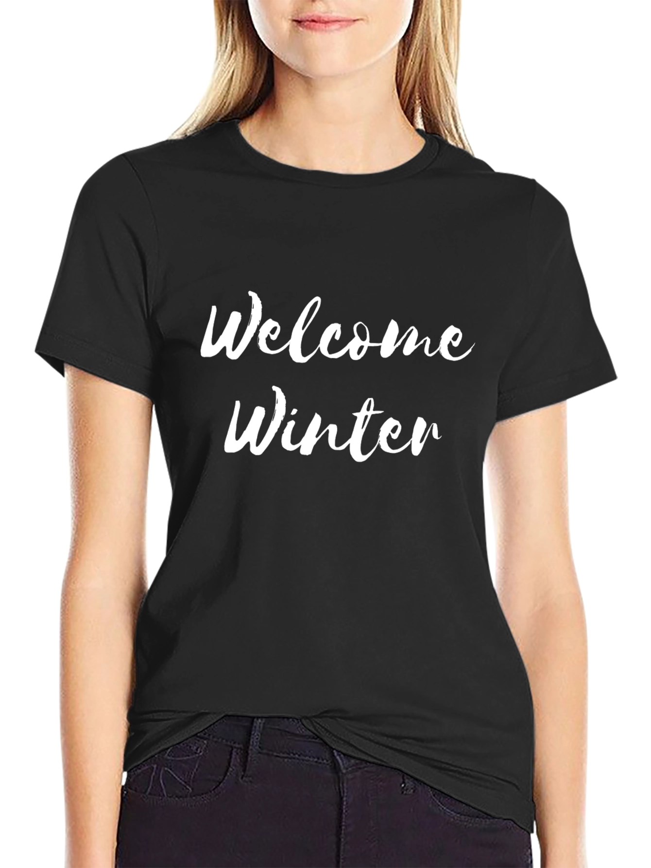 Welcome Winter Black T-Shirt