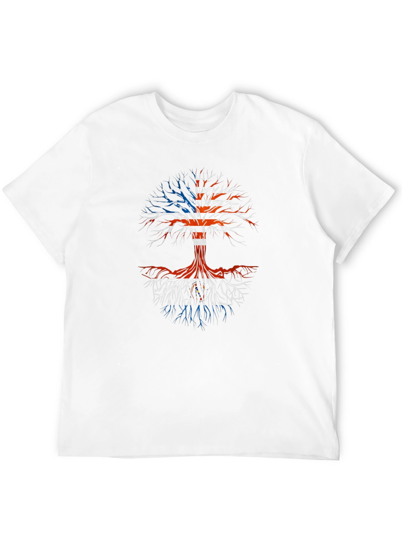 American Roots T-Shirt - USA Flag Tree of Life