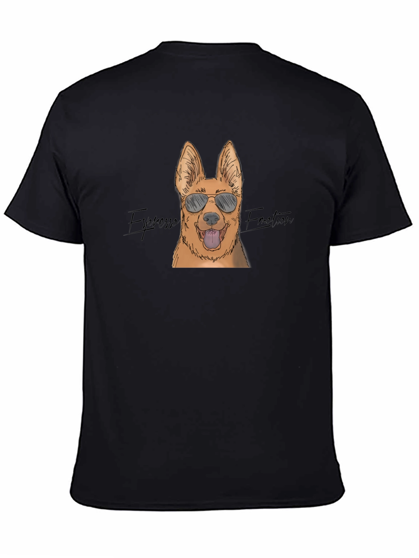 Cool Dog T-Shirt - Espresso Emotion Graphic Tee