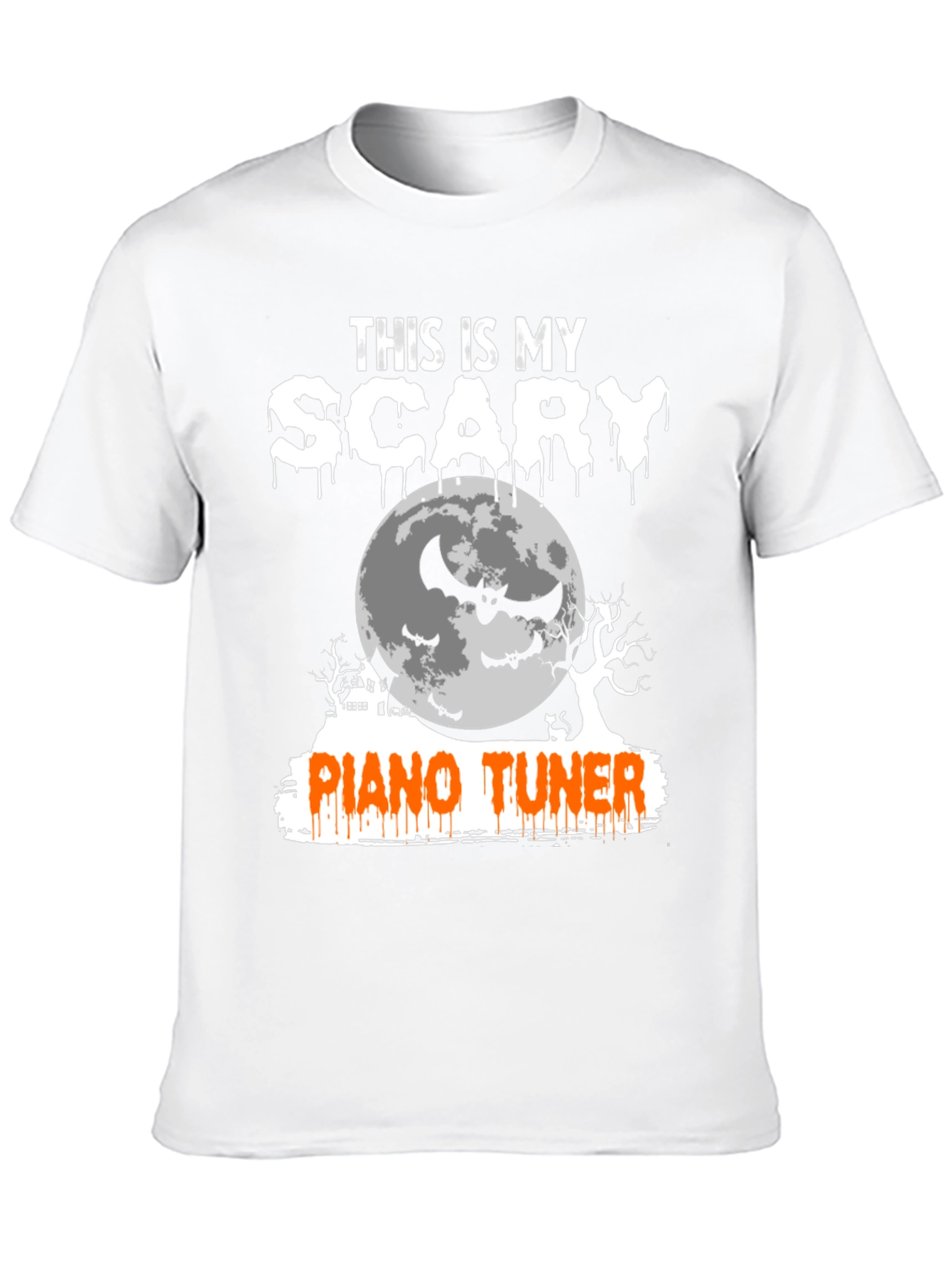 Scary Piano Tuner Halloween T-Shirt