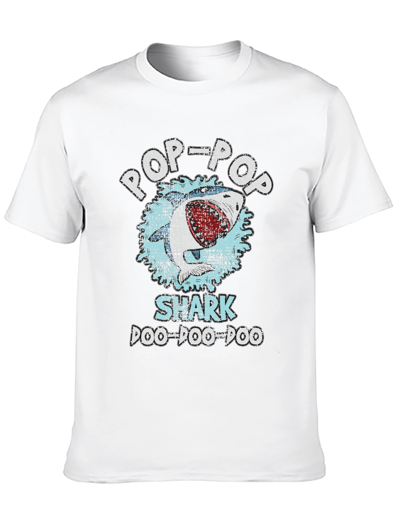 Pop-Pop Shark Doo-Doo-Doo Graphic T-Shirt