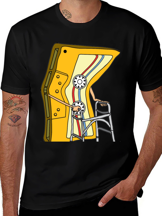 Cassette Tape Walker Graphic Tee - Retro Style Shirt