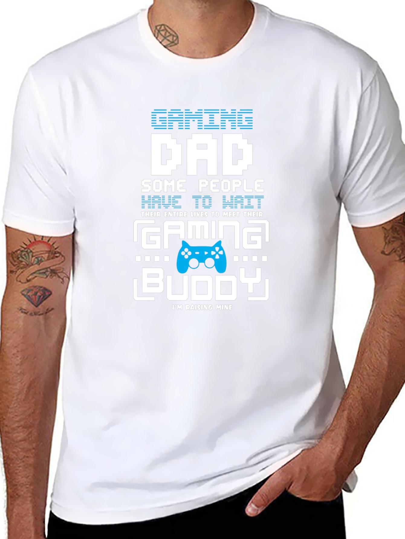 Gaming Dad Buddy T-Shirt - Fathers Day Gift
