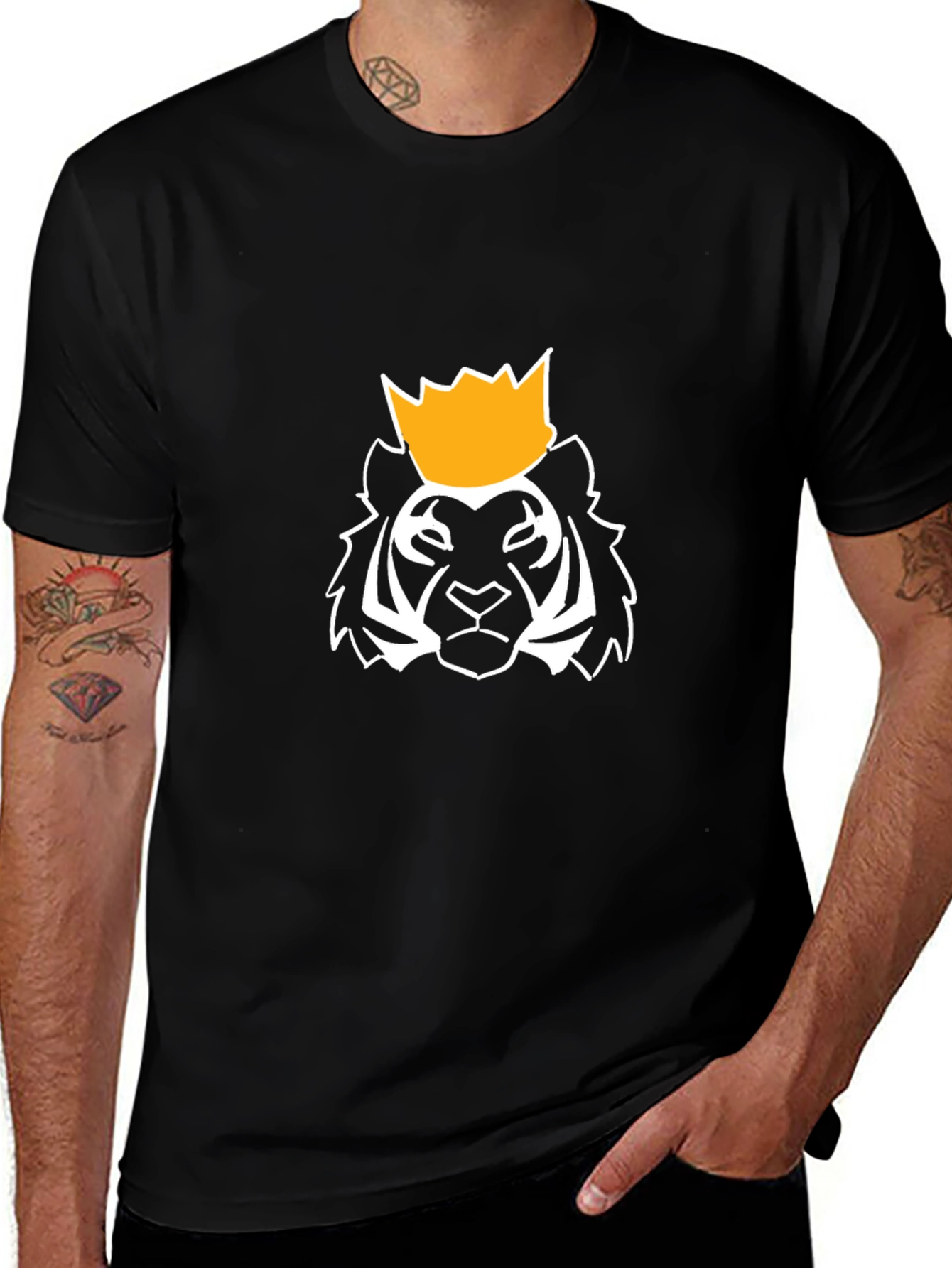 King Tiger Graphic T-Shirt - Modern Crew Neck