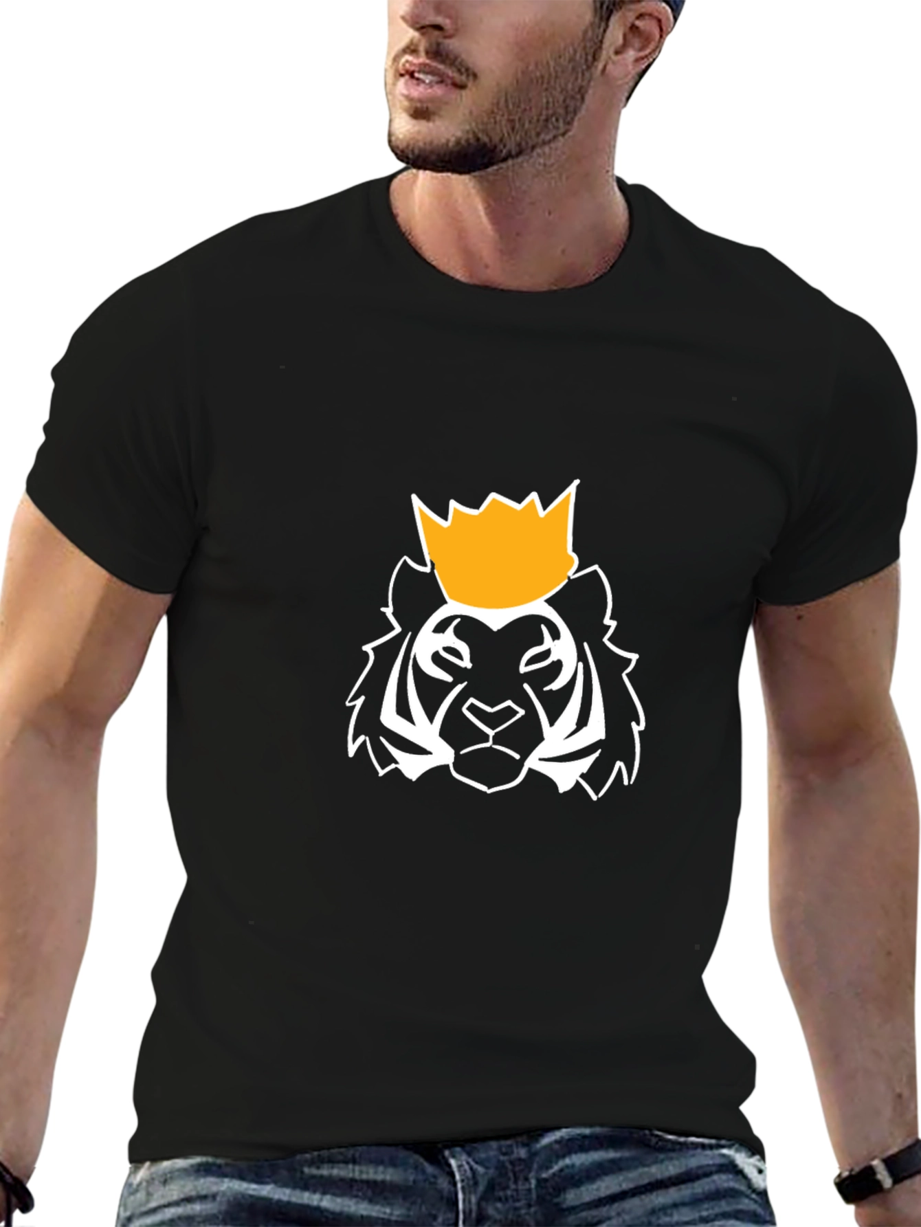 King Tiger Graphic T-Shirt - Modern Crew Neck
