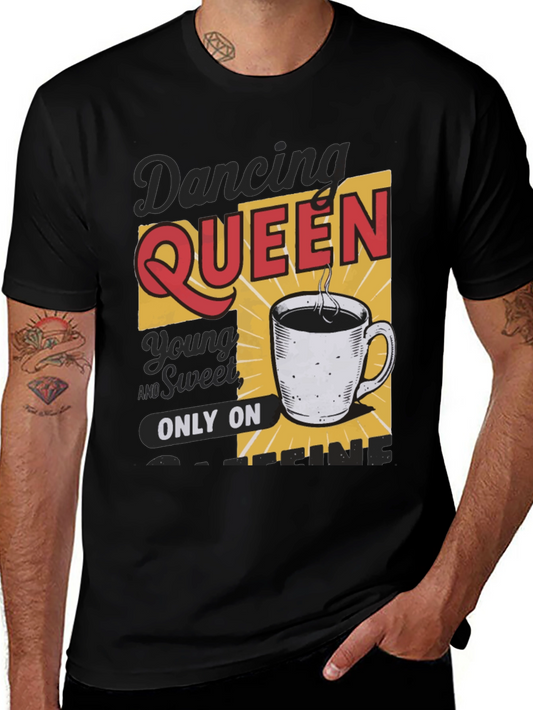 Dancing Queen Coffee T-Shirt - Young & Sweet Black Tee