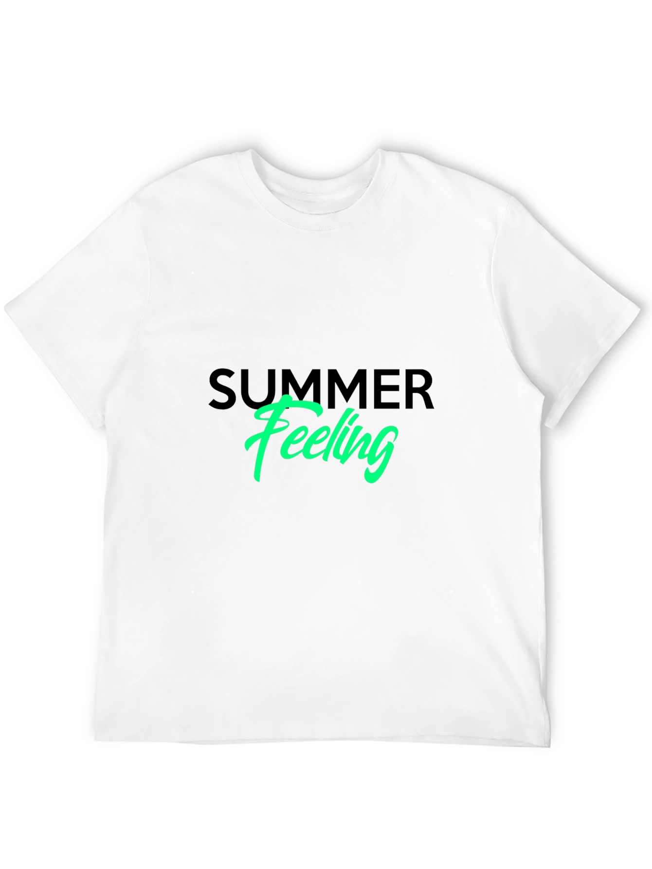 Summer Feeling Graphic Tee - Black