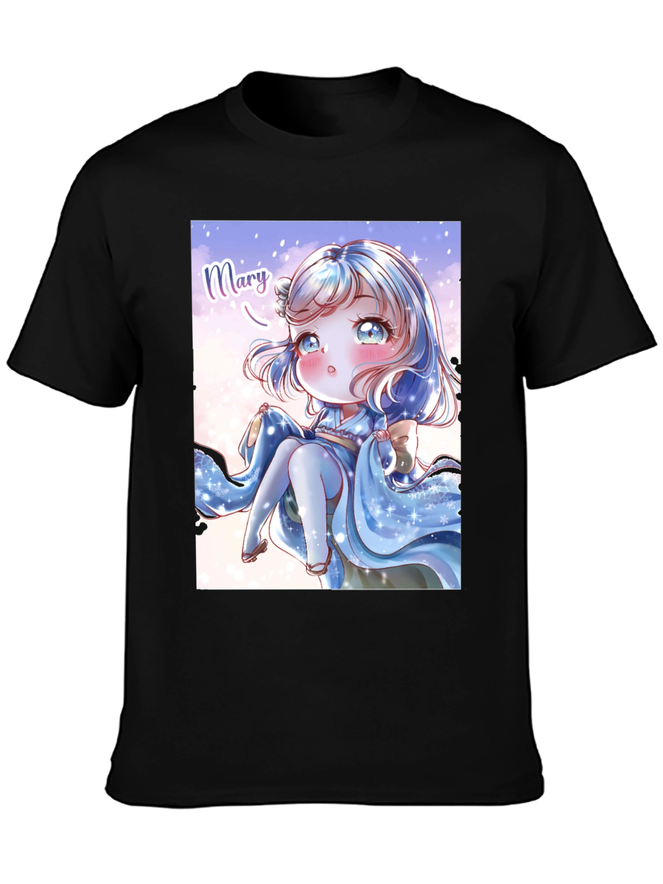 Anime Girl Graphic Print T-Shirt