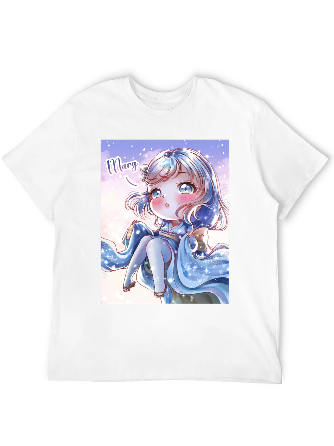 Anime Girl Graphic Print T-Shirt