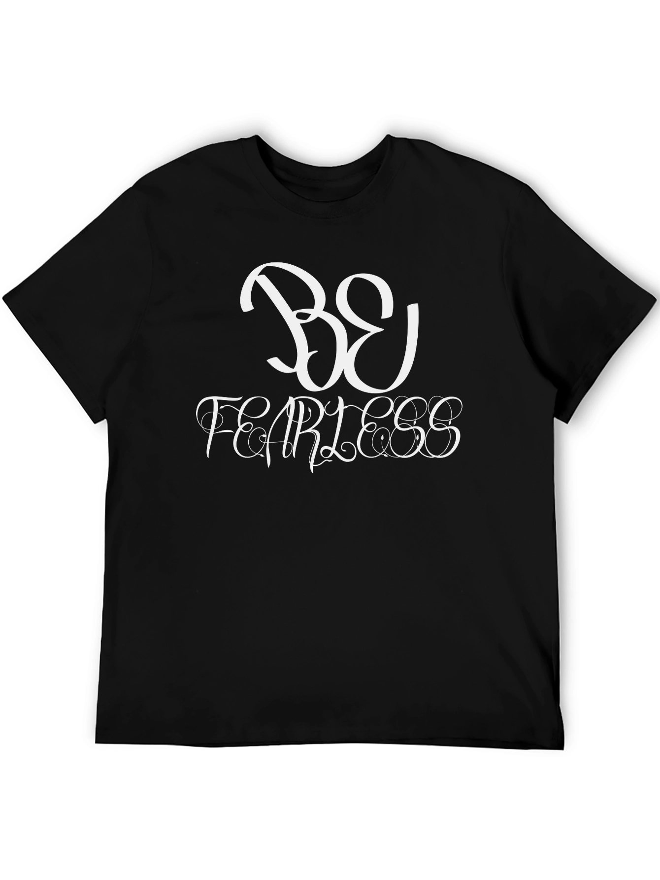 Be Fearless Graphic Tee - Stylish Mens Black T-Shirt