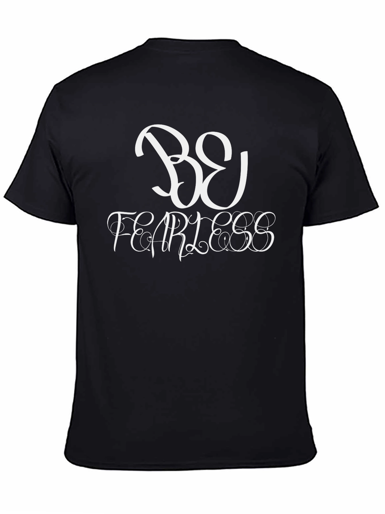 Be Fearless Graphic Tee - Stylish Mens Black T-Shirt