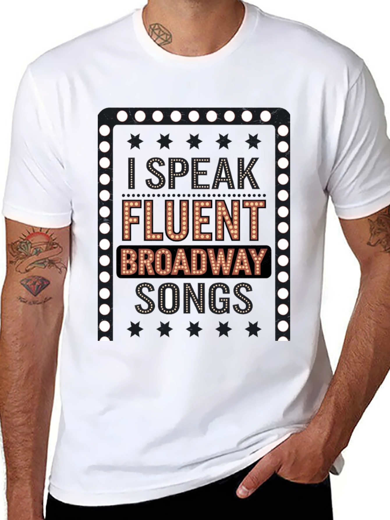 Broadway Lover T-Shirt - I Speak Fluent Broadway Songs