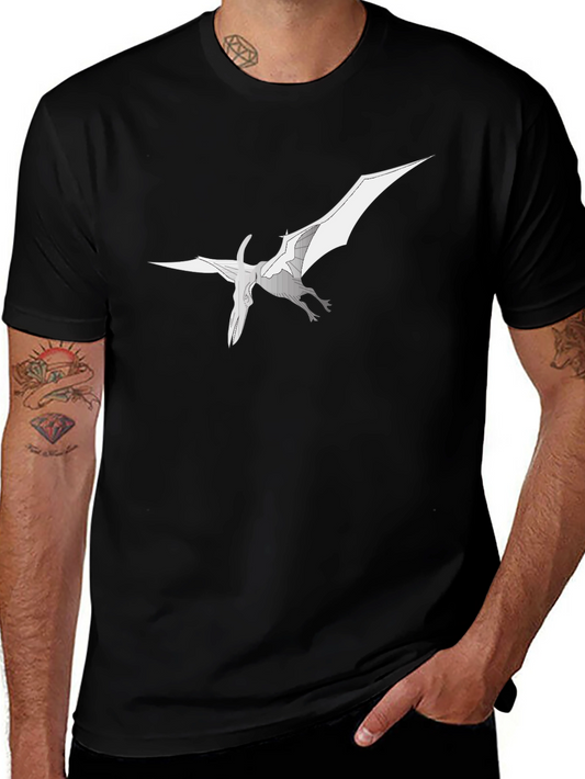 Pterodactyl Graphic Tee - Black