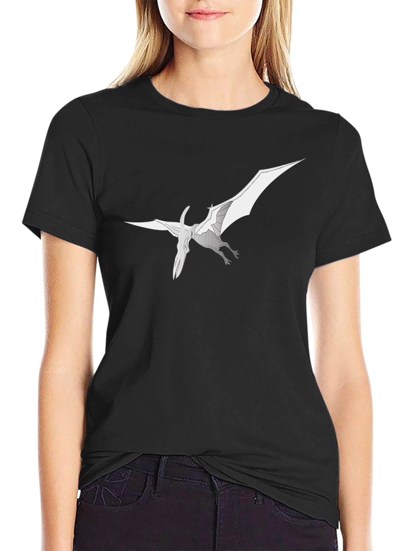 Pterodactyl Graphic Tee - Black